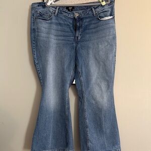 Maurice's Edgely Flare Blue Denim Jeans 24W